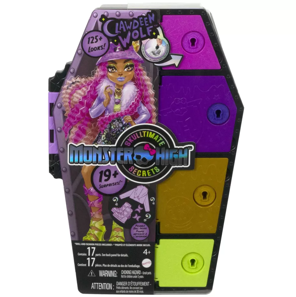 Monster High Skulltimate Secrets Clawdeen Wolf Muneca Con Armario Con 15 Accesorios Sorpresa De Moda* Muñecas