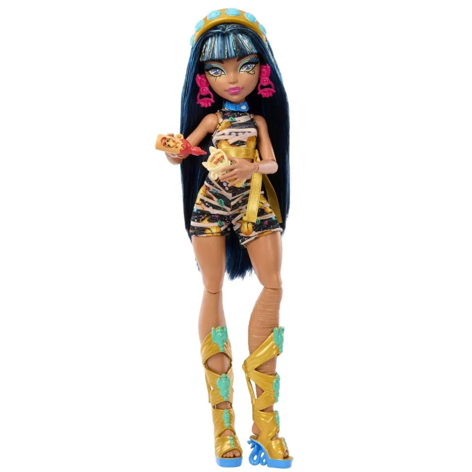 Monster High Skulltimate Secrets Cleo De Nile Muneca Con Armario Con 15 Accesorios Sorpresa De Moda* Muñecas