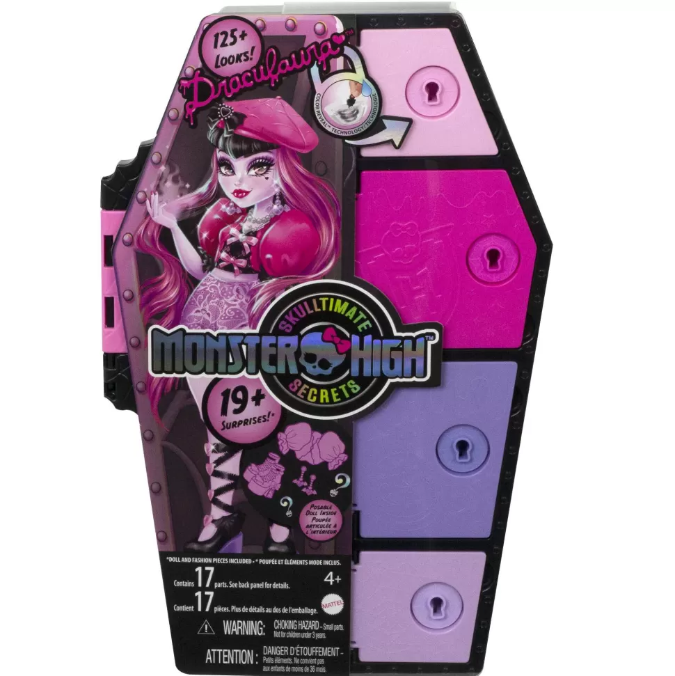 Monster High Skulltimate Secrets Draculaura Muneca Con Armario Con 15 Accesorios Sorpresa De Moda* Muñecas