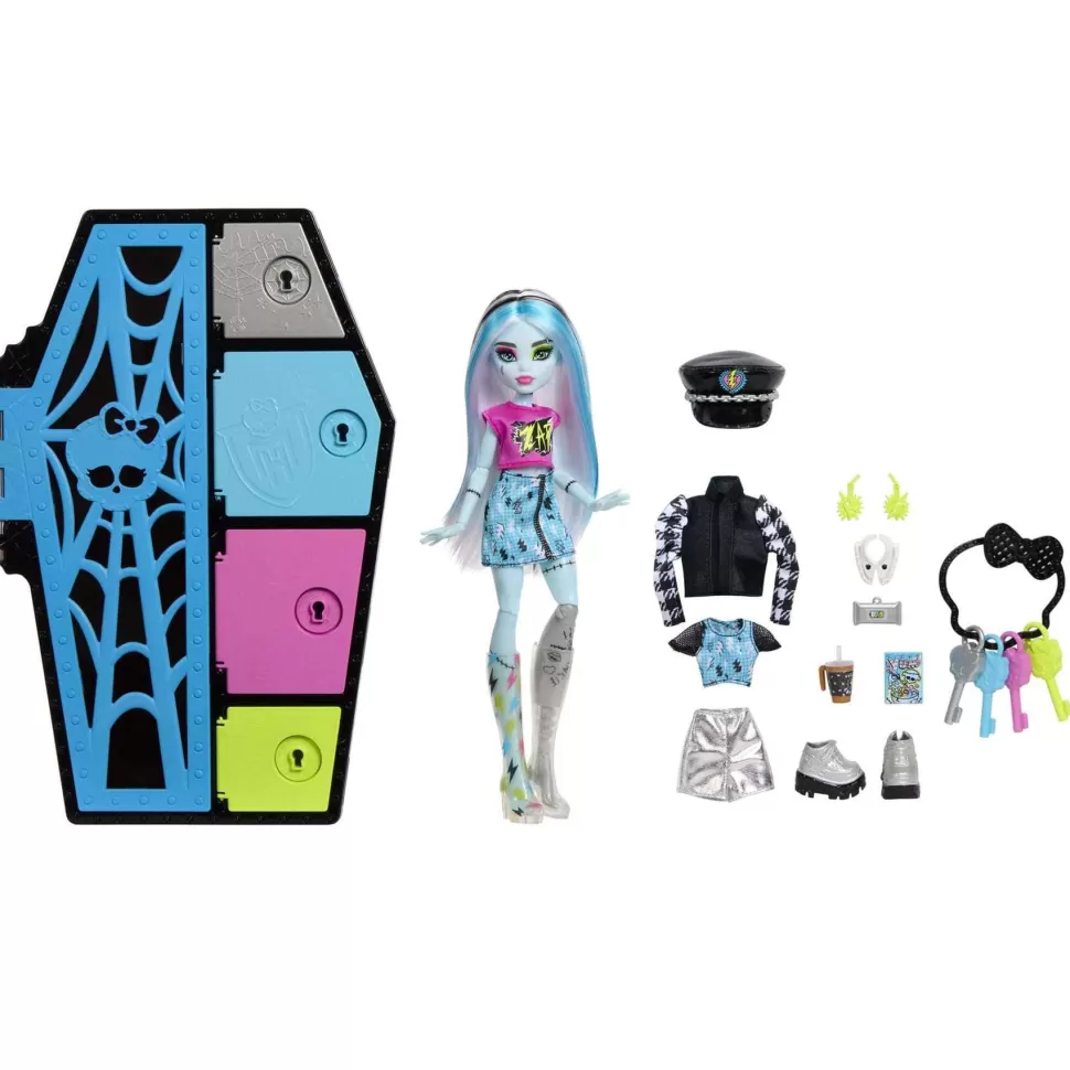 Monster High Skulltimate Secrets Frankie Stein Muneca Con Armario Con 15 Accesorios Sorpresa De Moda* Muñecas