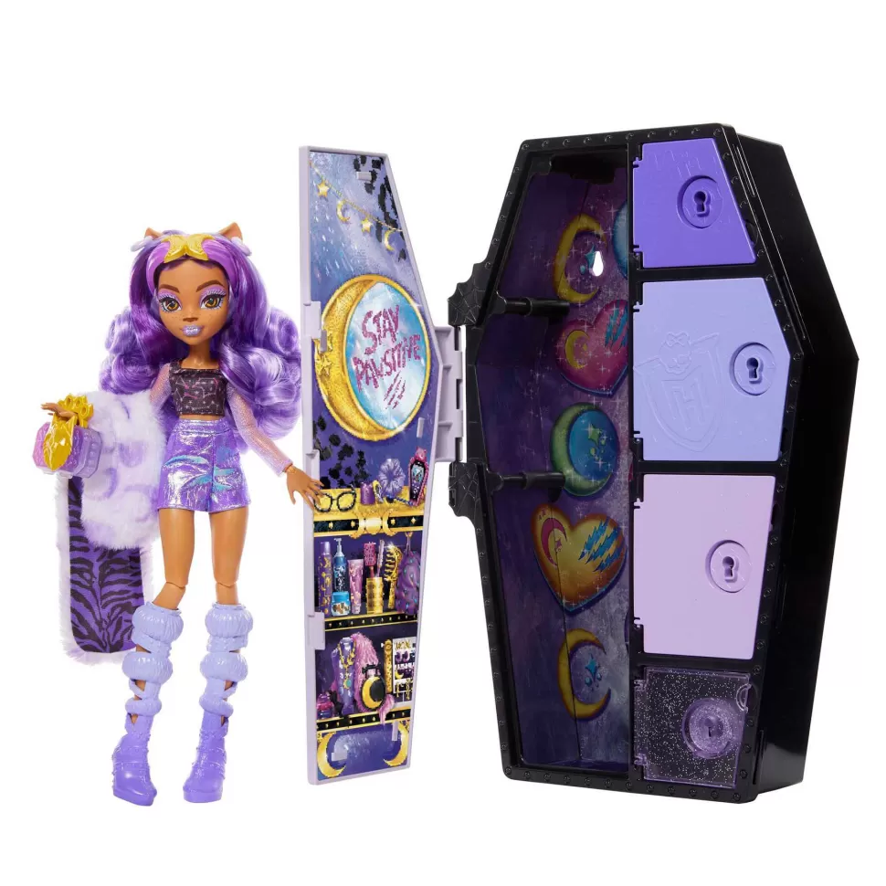 Monster High Skulltimate Secrets Serie 2 Clawdeen Wolf Muneca Con Armario Iridiscente Y Accesorios S* Muñecas