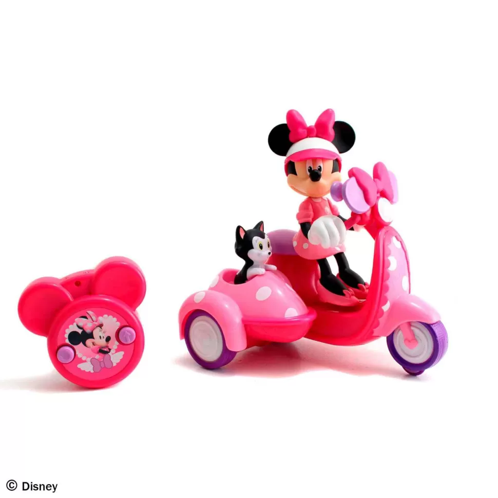 Minnie Vehículos Y Radio Control^Moto Scooter 16 Cm Con Control Por Infrarrojos