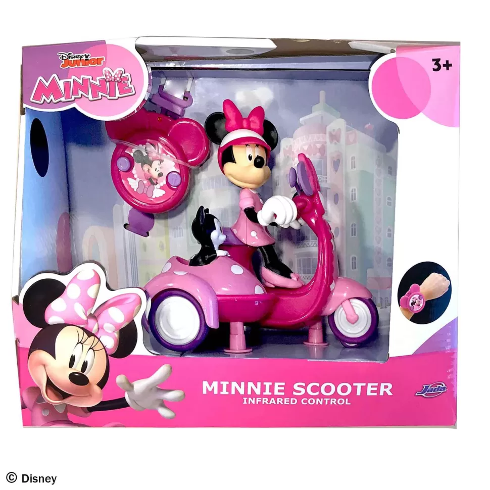 Minnie Vehículos Y Radio Control^Moto Scooter 16 Cm Con Control Por Infrarrojos