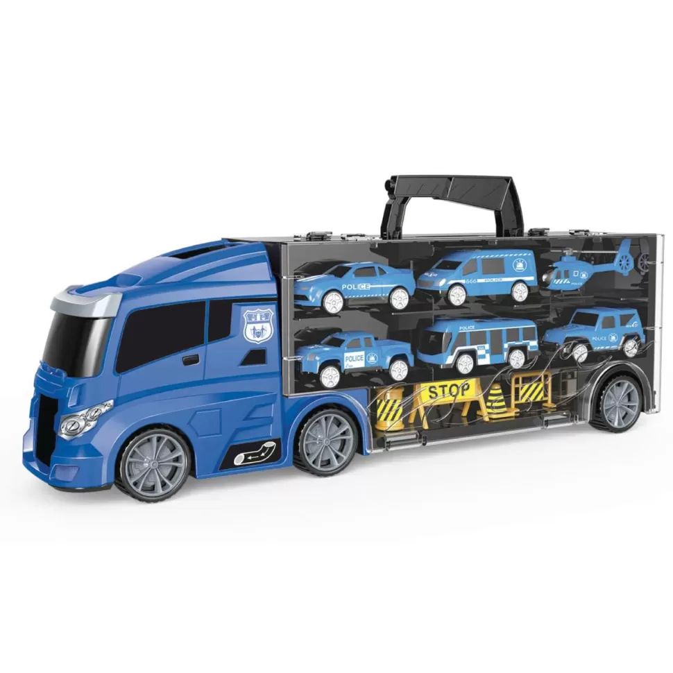 Motor Planet Vehículos Y Radio Control^ Camion Maletin Transporte Super Track Emergencias