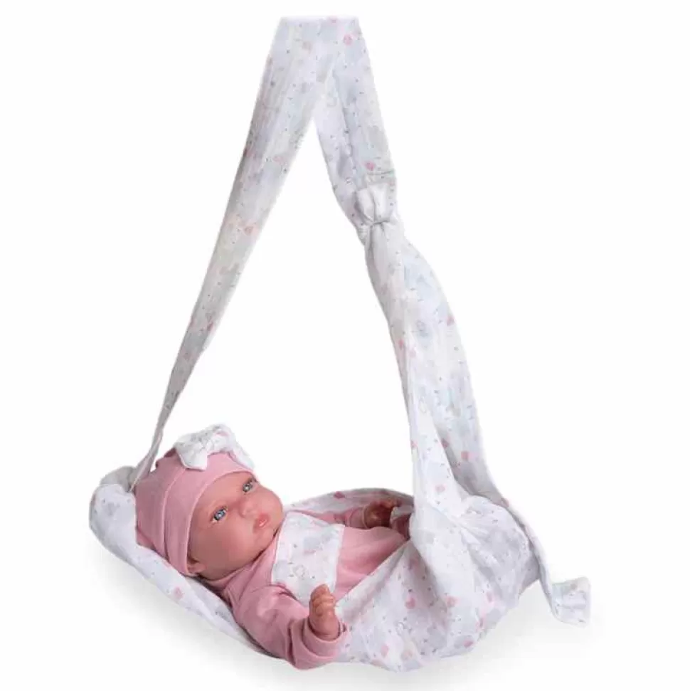 Muñecas Antonio Juan Mi Pequeno Reborn Tufi Con Fular Portabebe 33 Cm* Muñecas