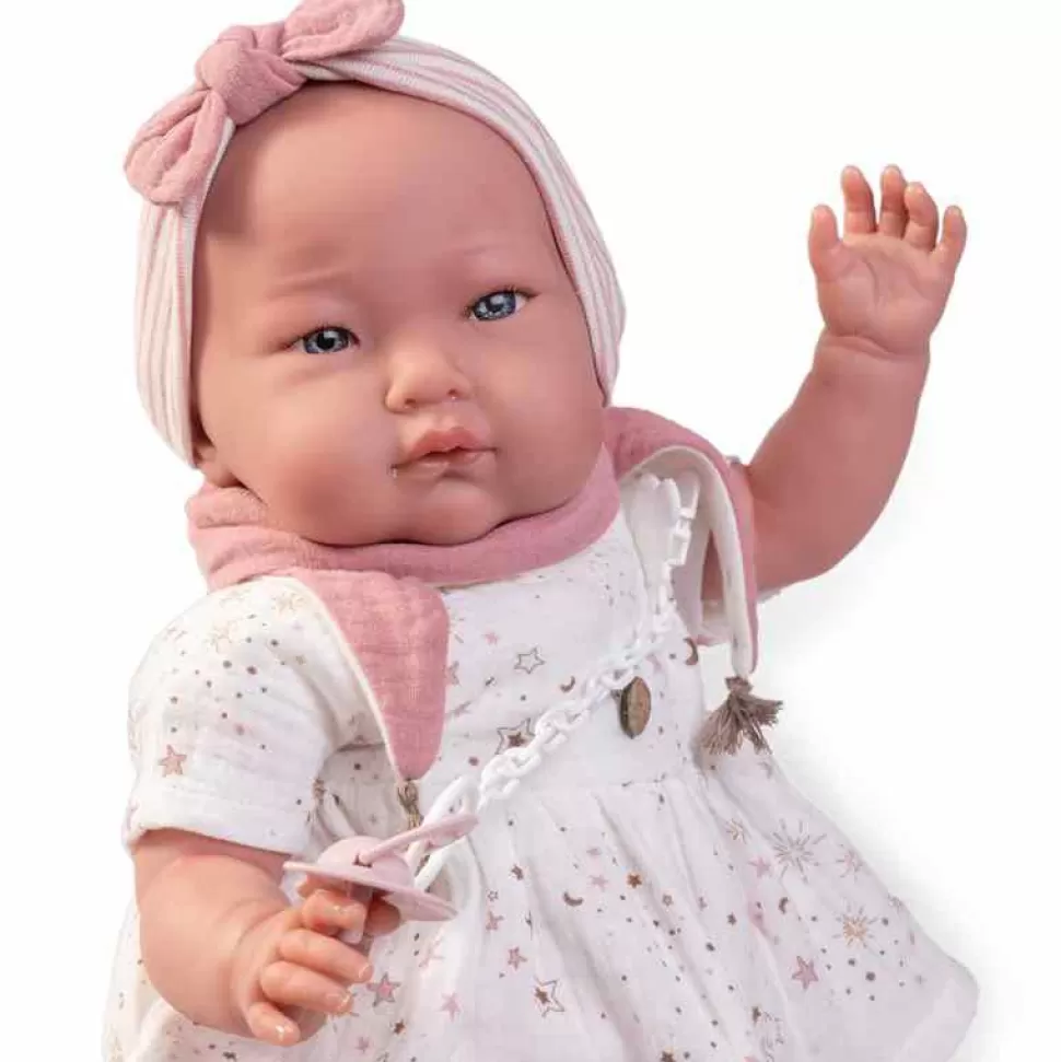Muñecas Antonio Juan Muñecas^ Mi Primer Reborn Alejandra Con Diadema 52 Cm