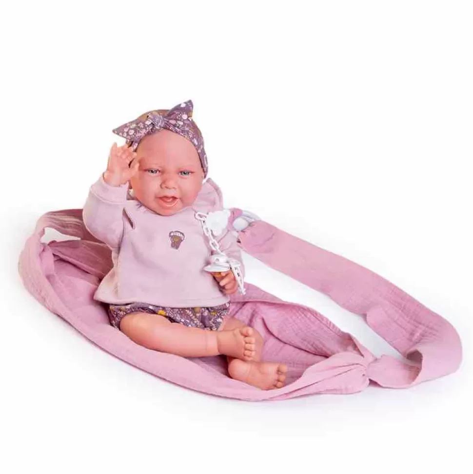 Muñecas Antonio Juan Recien Nacida Carla Con Fular Portabebe 42 Cm* Muñecas