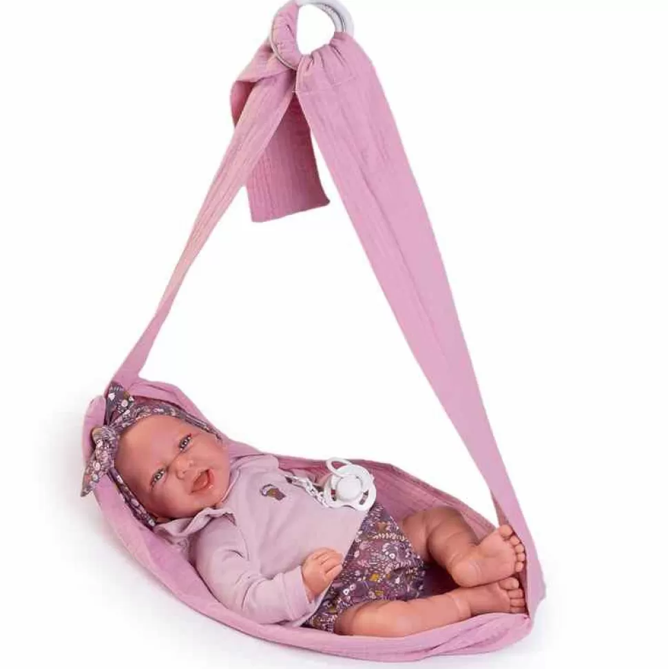 Muñecas Antonio Juan Recien Nacida Carla Con Fular Portabebe 42 Cm* Muñecas