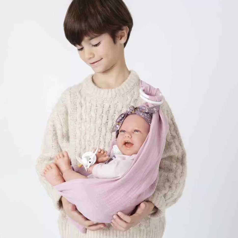 Muñecas Antonio Juan Recien Nacida Carla Con Fular Portabebe 42 Cm* Muñecas