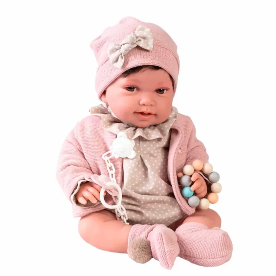 Muñecas Antonio Juan Muñecas^ Recien Nacida Pipa Paseo Con Mordedor 42 Cm