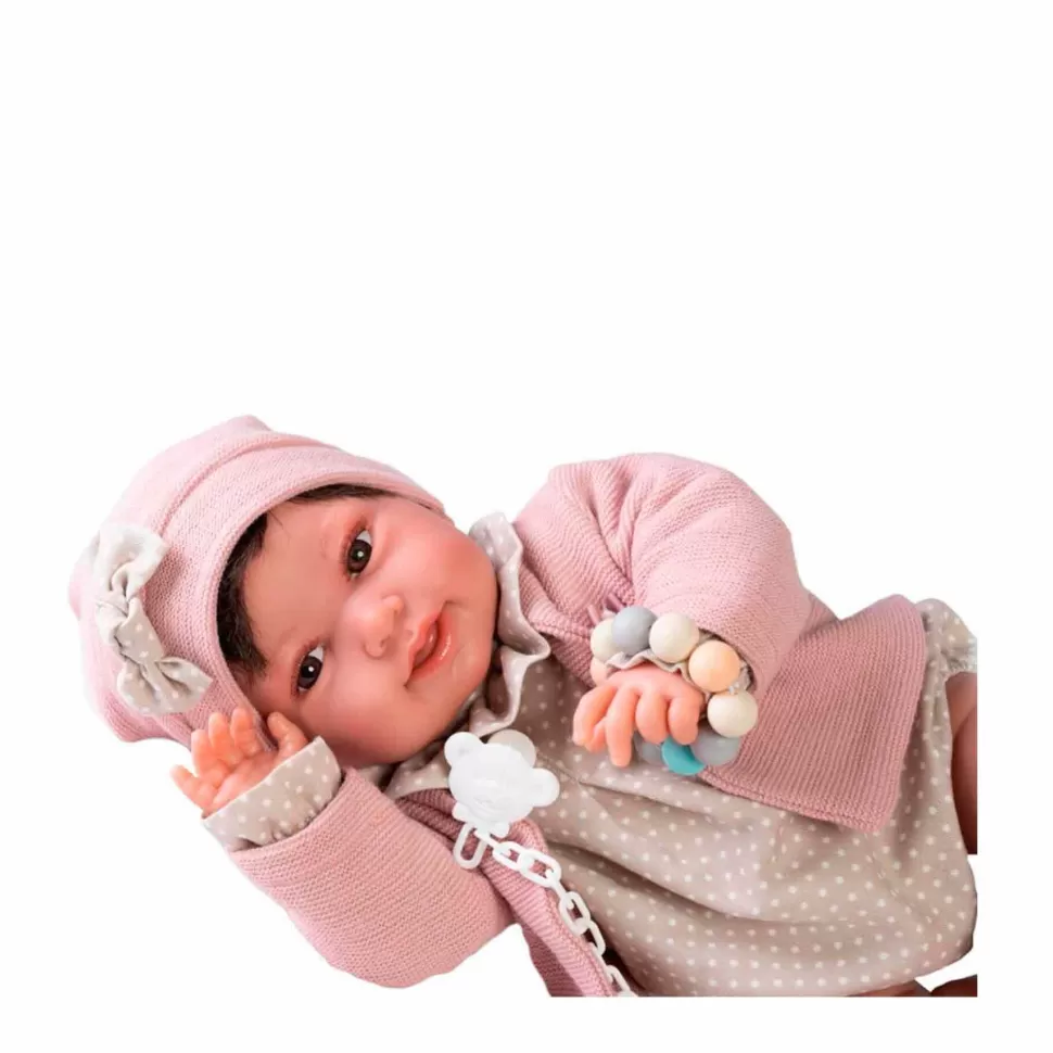 Muñecas Antonio Juan Muñecas^ Recien Nacida Pipa Paseo Con Mordedor 42 Cm