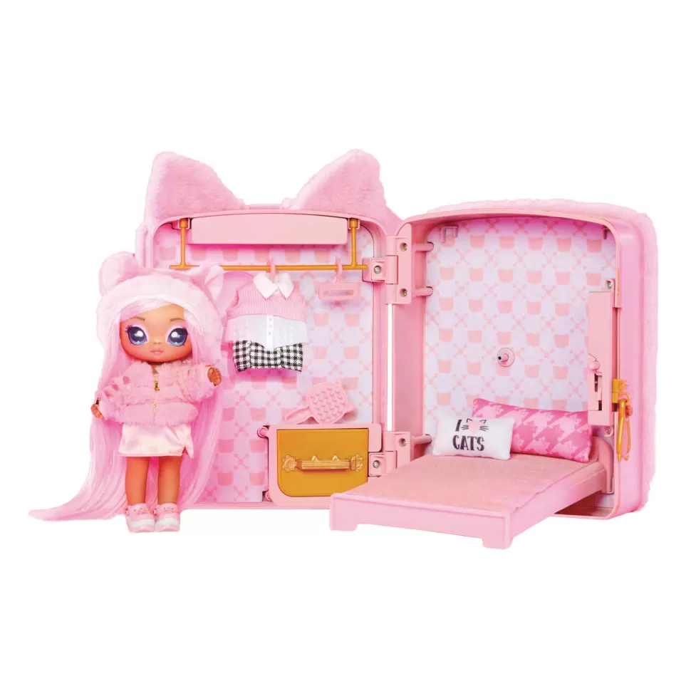 Na! Na! Na! Surprise Muñecas^ 3 En 1 Mochila Dormitorio Serie 3 Pink Kitty