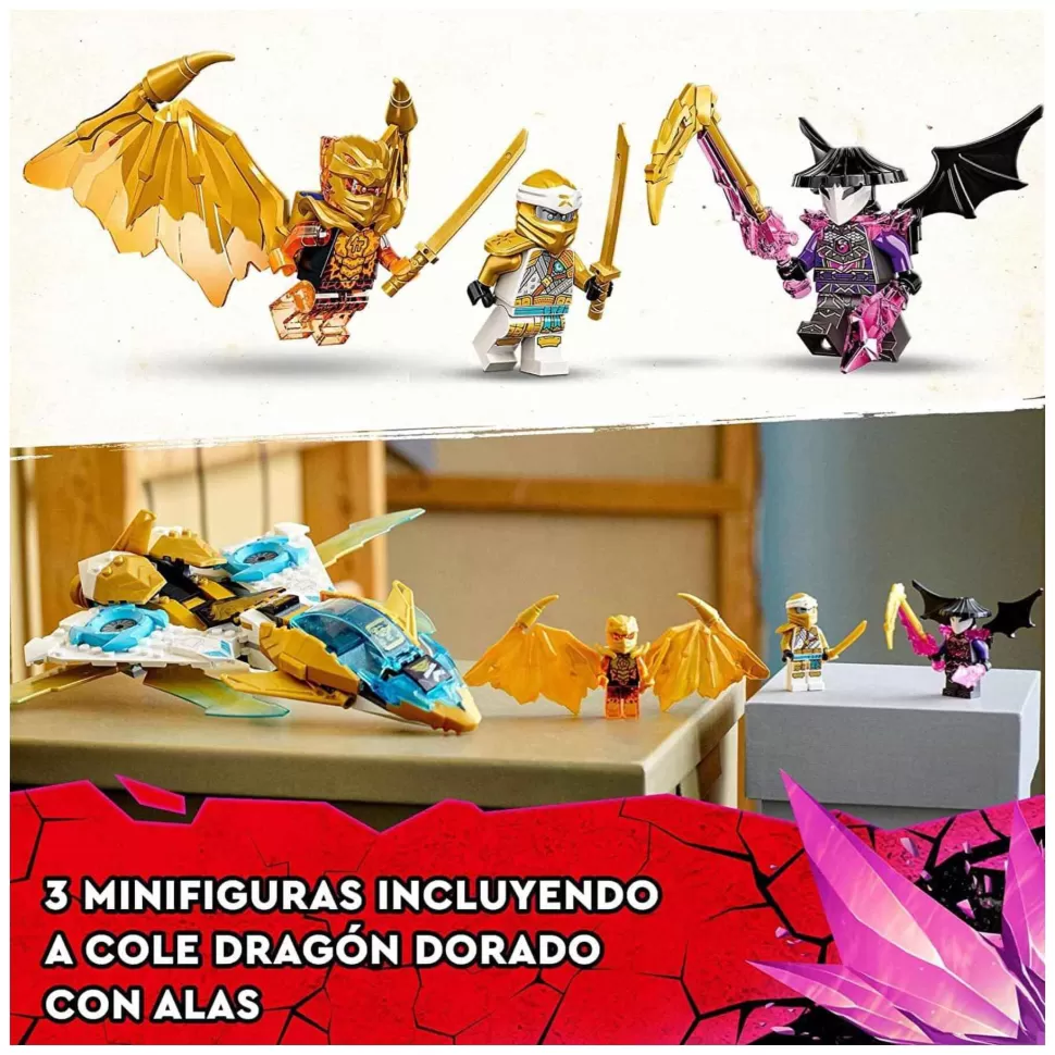 * Juegos De Construcción^ Ninjago Reactor Del Dragon Dorado De Zane 71770