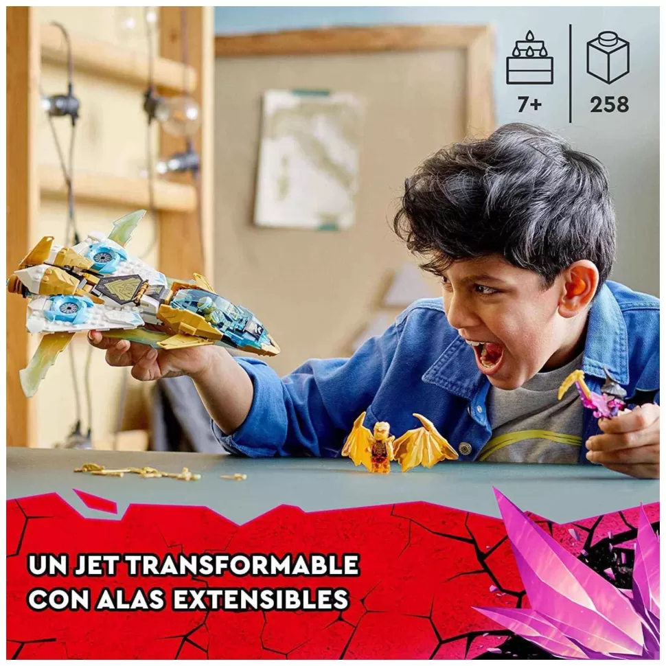 * Juegos De Construcción^ Ninjago Reactor Del Dragon Dorado De Zane 71770