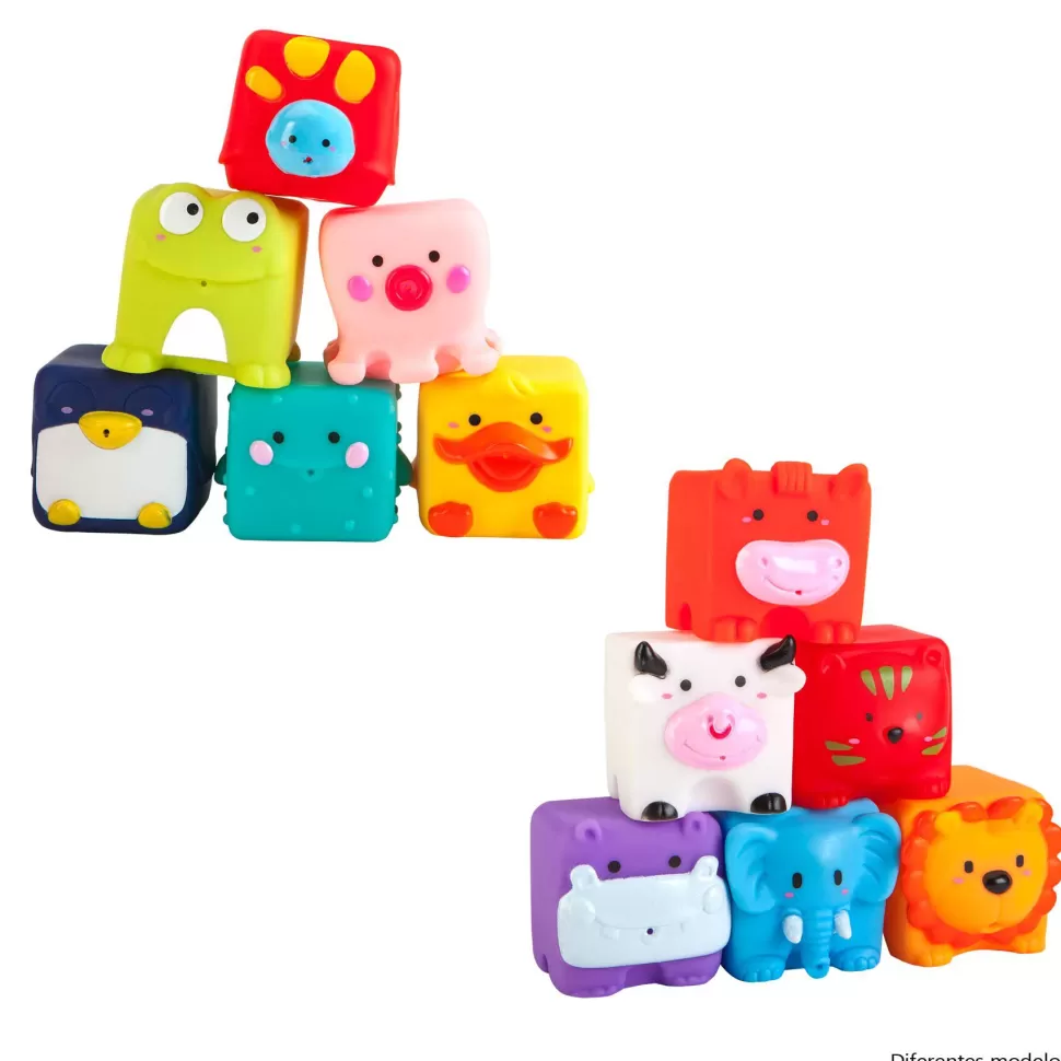 Petit Planet Set De Cubos Bano Apilables | Juguetes Para El Bano* Primera Infancia