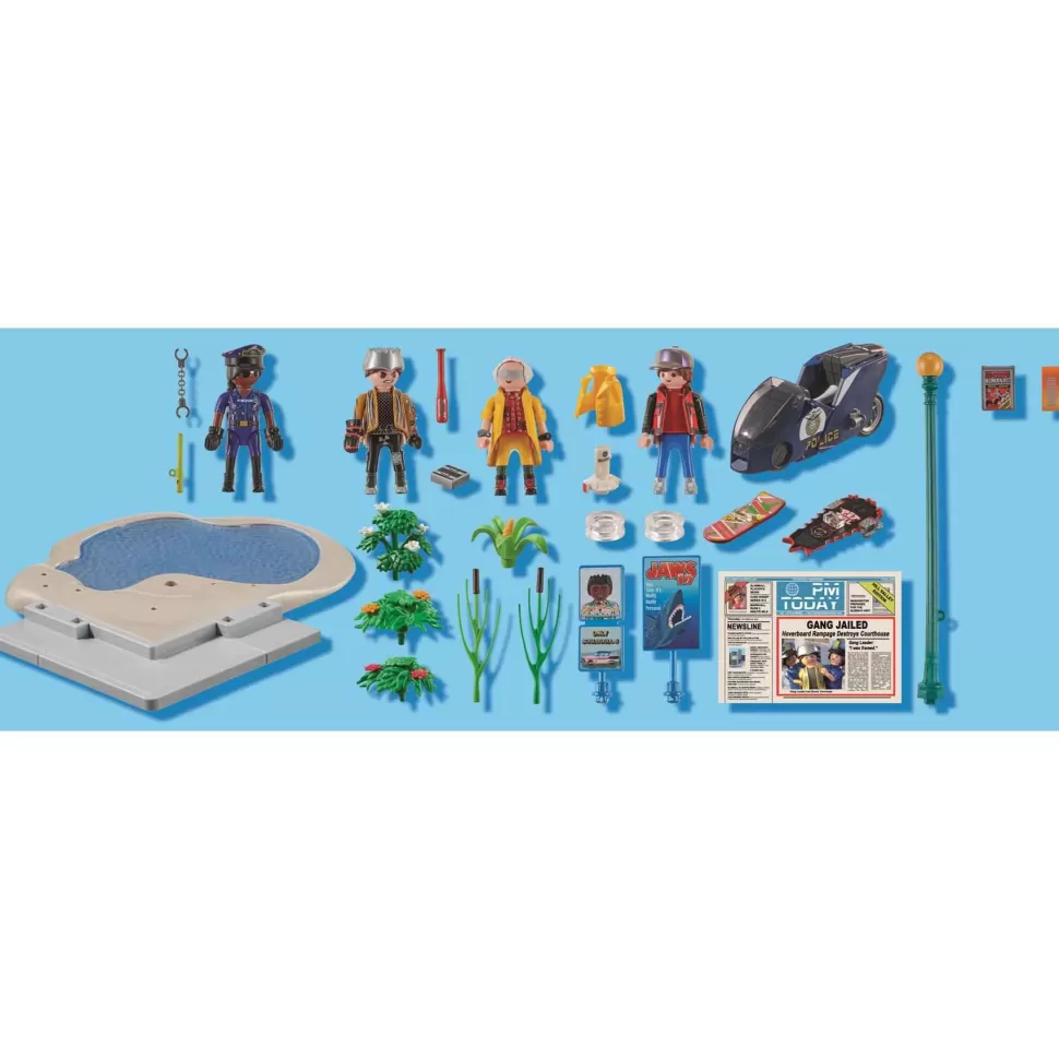 Playmobil Juegos De Construcción^ Back To The Future Parte Ii Persecucion En Monopatin 70634