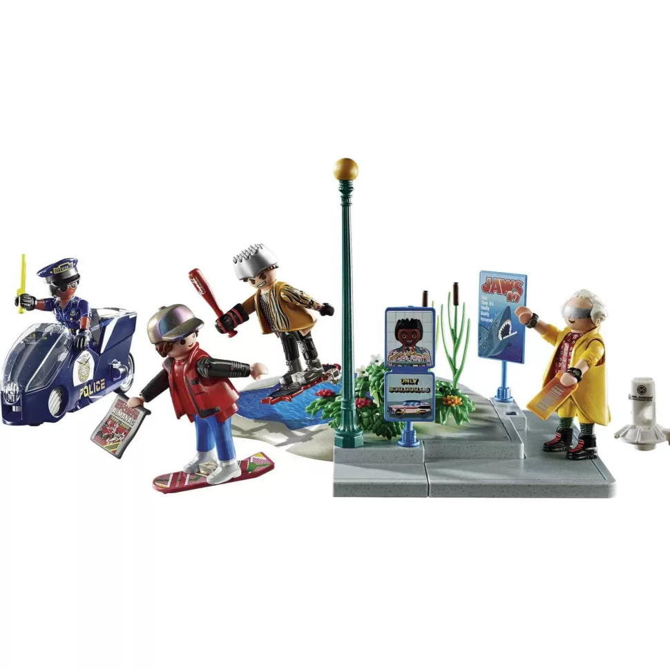 Playmobil Juegos De Construcción^ Back To The Future Parte Ii Persecucion En Monopatin 70634