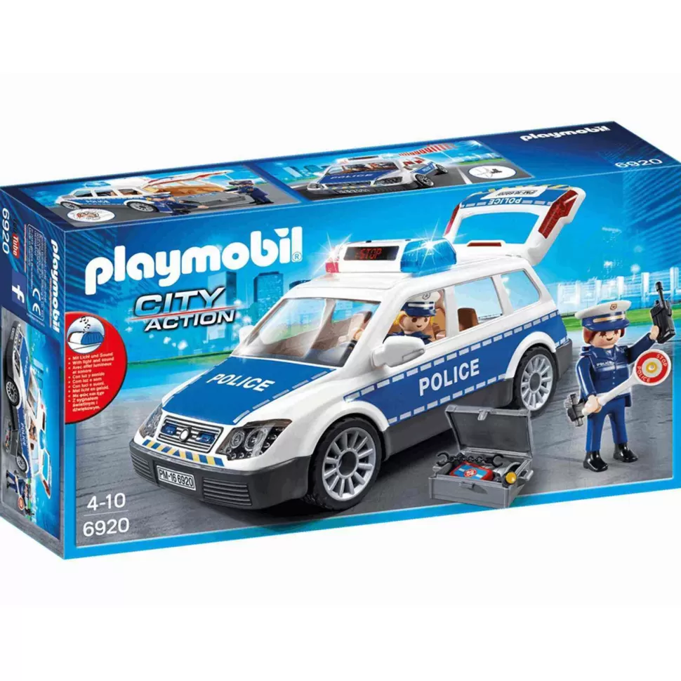 Playmobil Juegos De Construcción^ City Action Coche De Policia Con Luces Y Sonido 6920