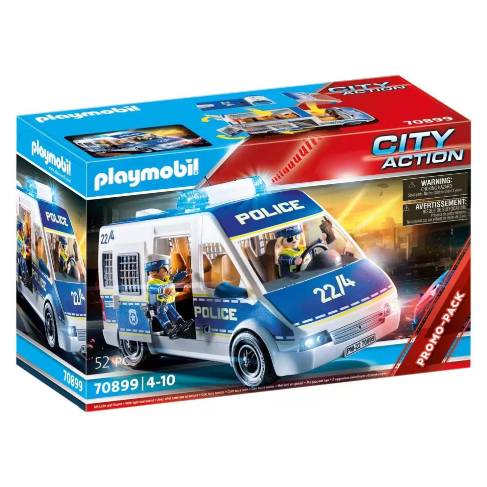 Playmobil City Action Coche De Policia Con Luz Y Sonido* Juegos De Construcción