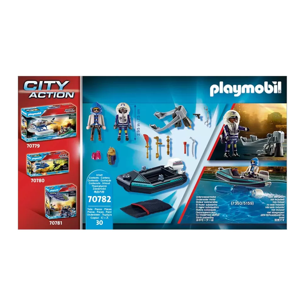 Playmobil Juegos De Construcción^ City Action Policia Mochila Propulsora Detencion Del Ladron De Arte 70782