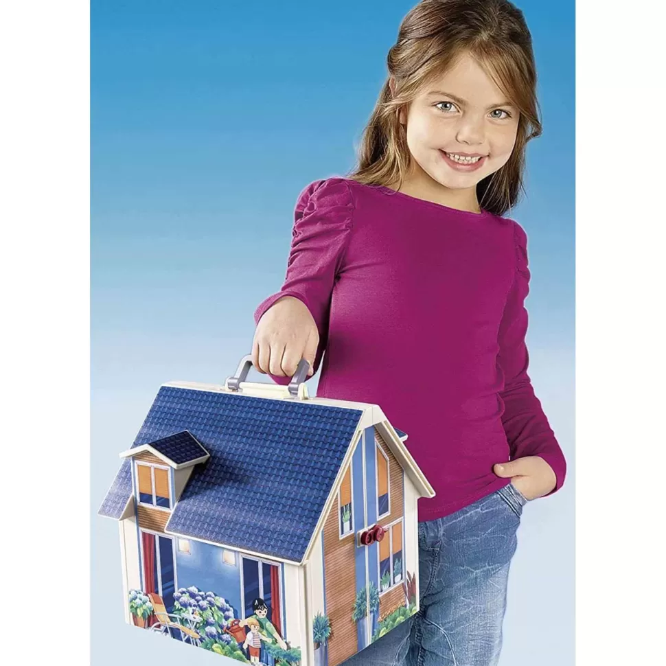 Playmobil City Life Casa Muñecas Maletin Con Mango Plegable 70985* Juegos De Construcción