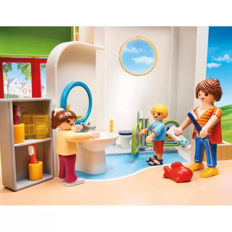 Playmobil City Life Guarderia Arcoiris Con Luz Y Sonido 70280* Juegos De Construcción