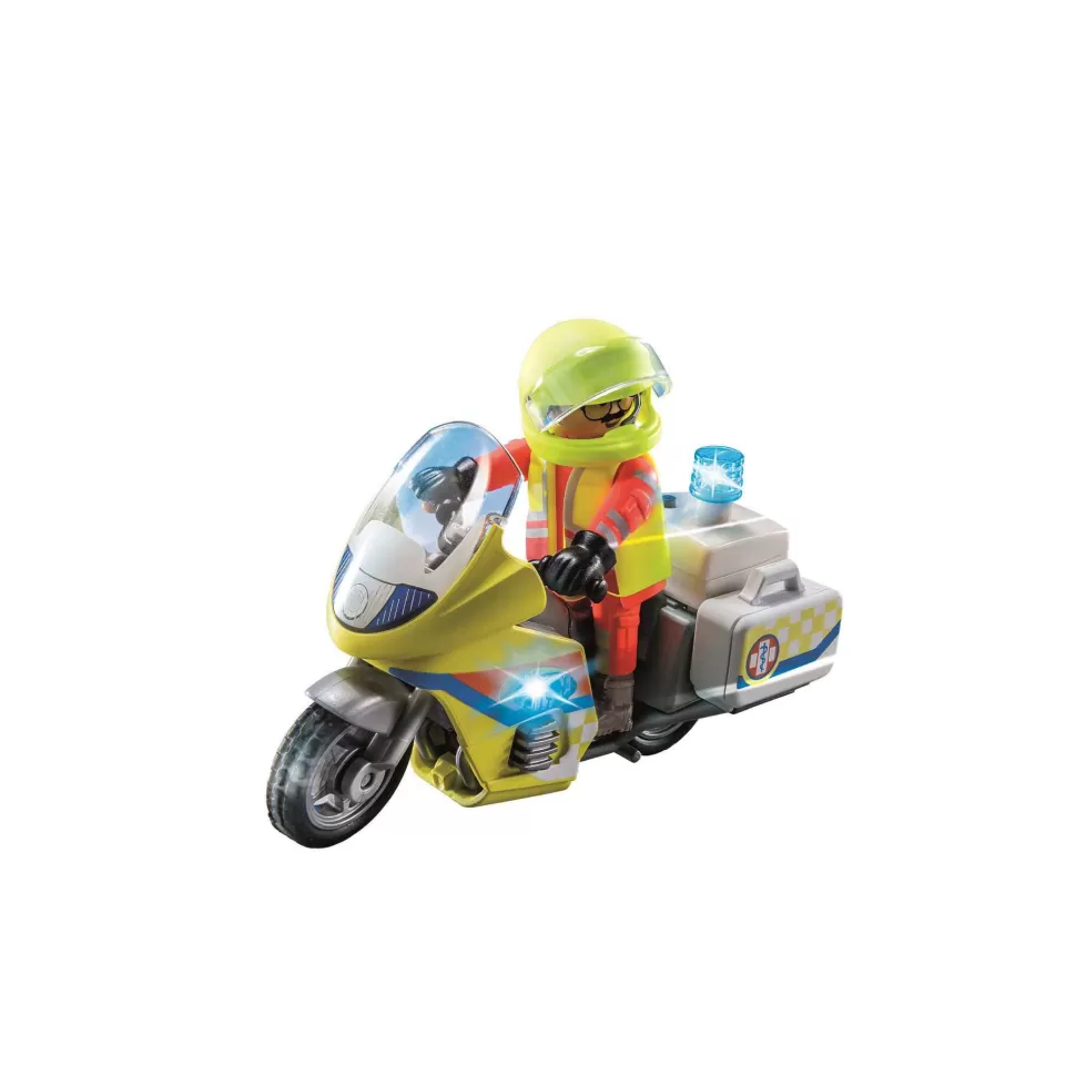 Playmobil City Life Moto De Emergencias Con Luz Intermiente 71205* Juegos De Construcción