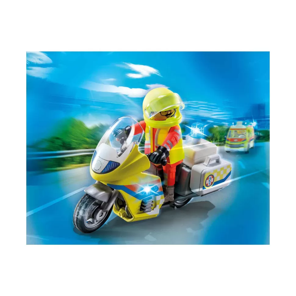 Playmobil City Life Moto De Emergencias Con Luz Intermiente 71205* Juegos De Construcción