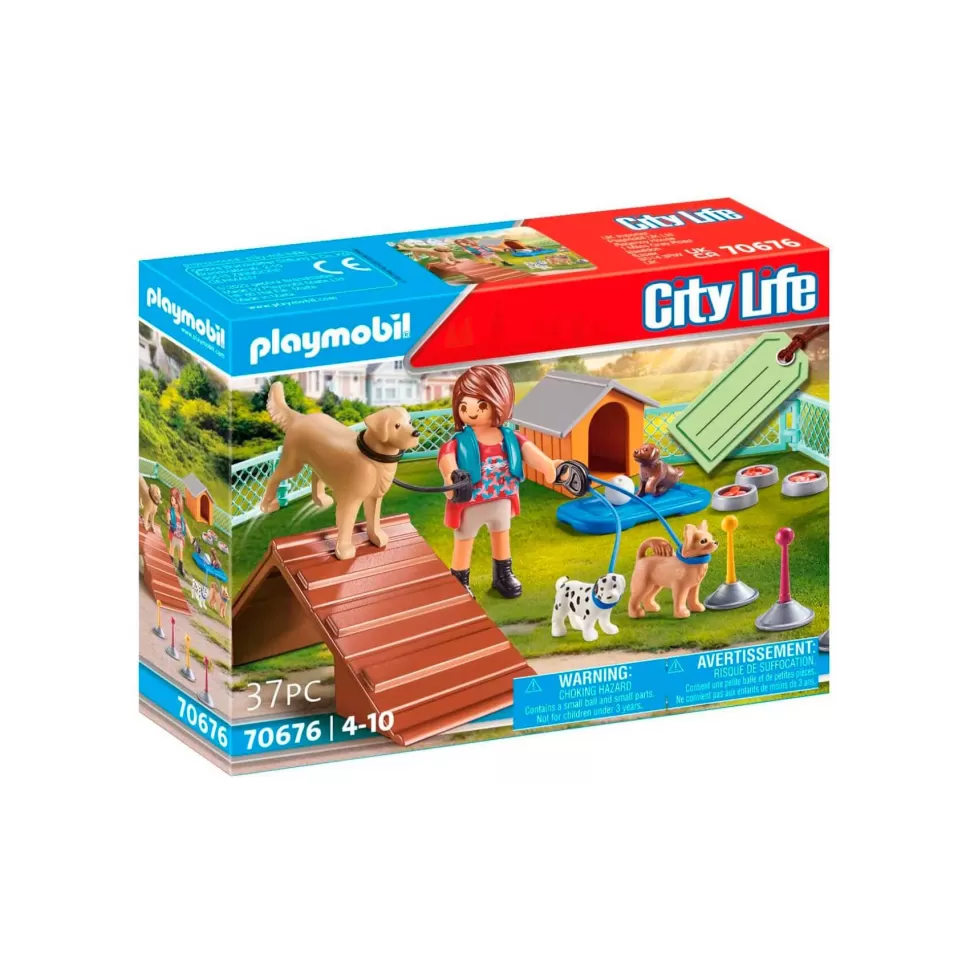 Playmobil City Life Set De Regalo Entrenadora De Perros 70676* Juegos De Construcción