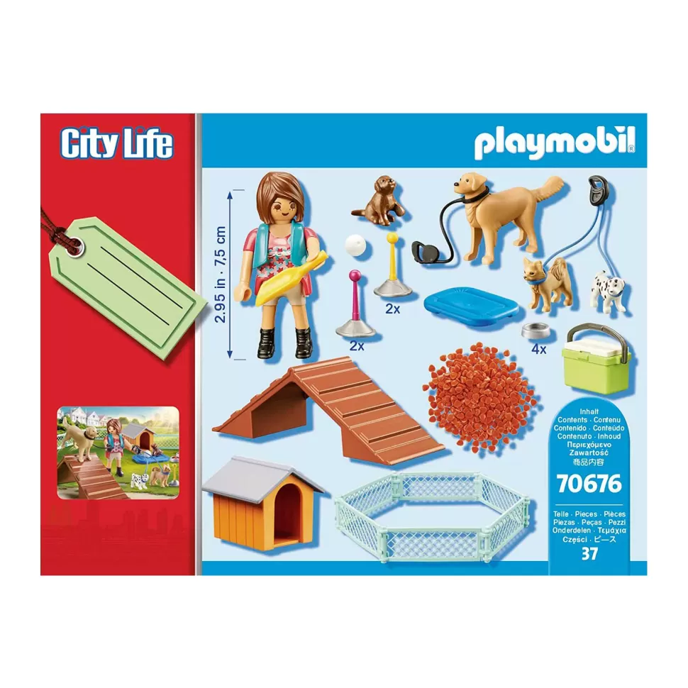 Playmobil City Life Set De Regalo Entrenadora De Perros 70676* Juegos De Construcción