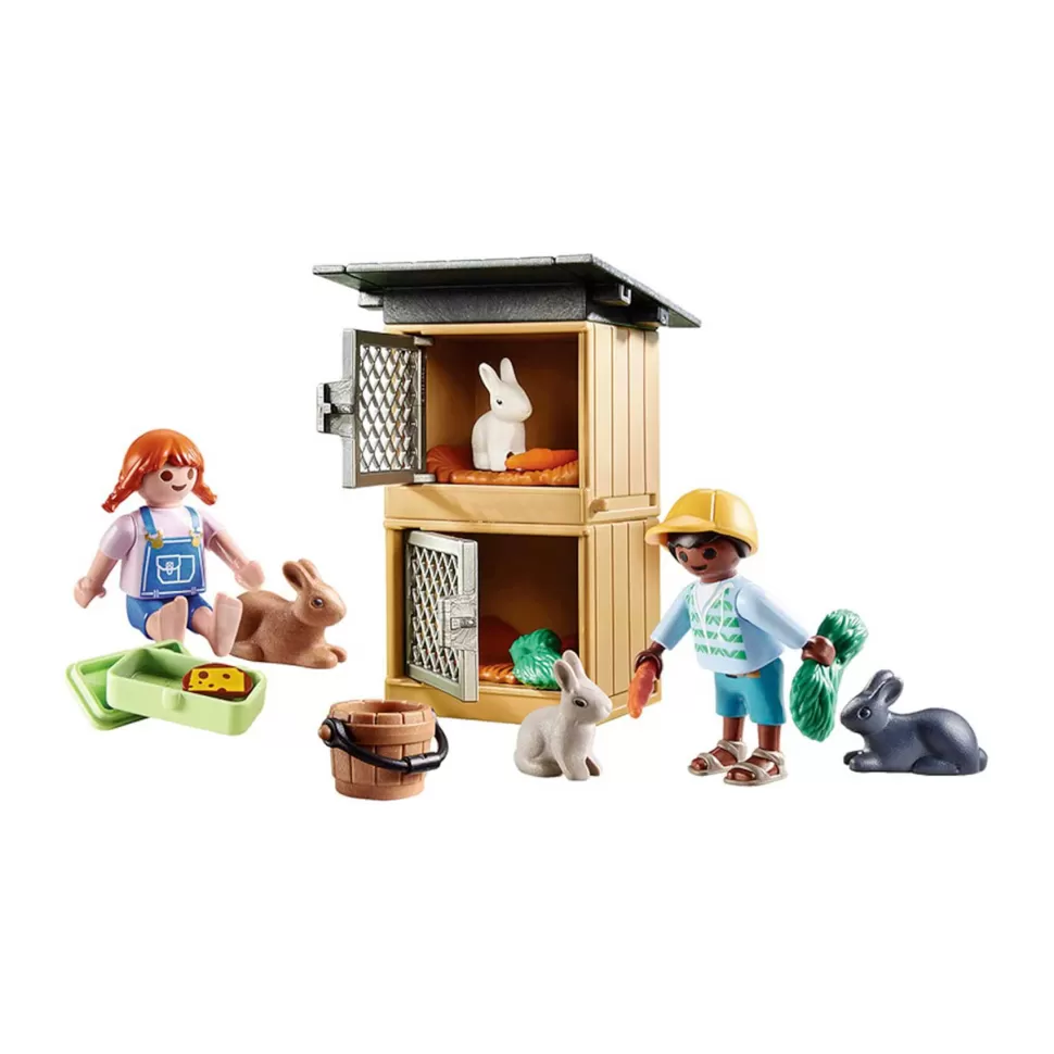 Playmobil Country Set De Regalo Alimentar A Los Conejos 70675* Juegos De Construcción