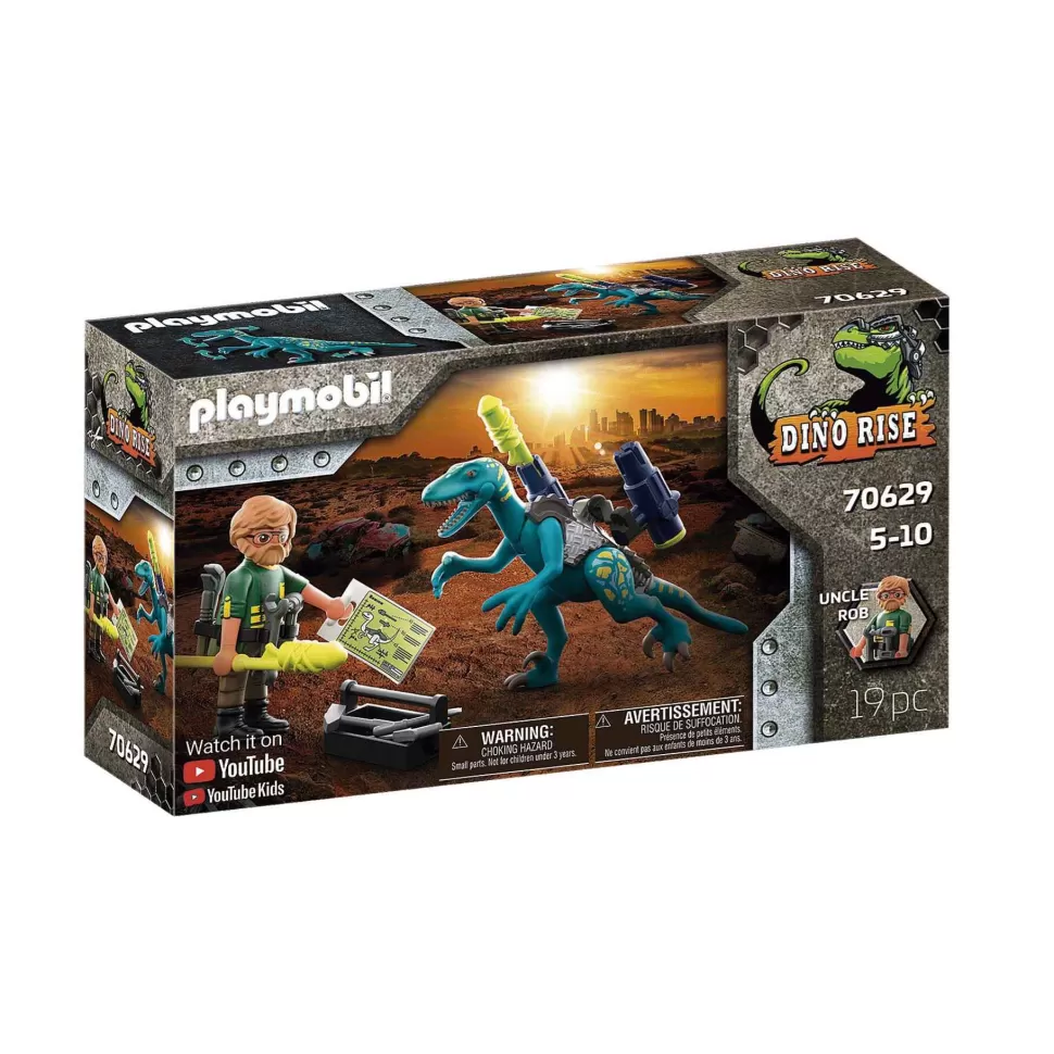 Playmobil Dino Rise Tio Rob Armamento Para La Batalla 70629* Juegos De Construcción