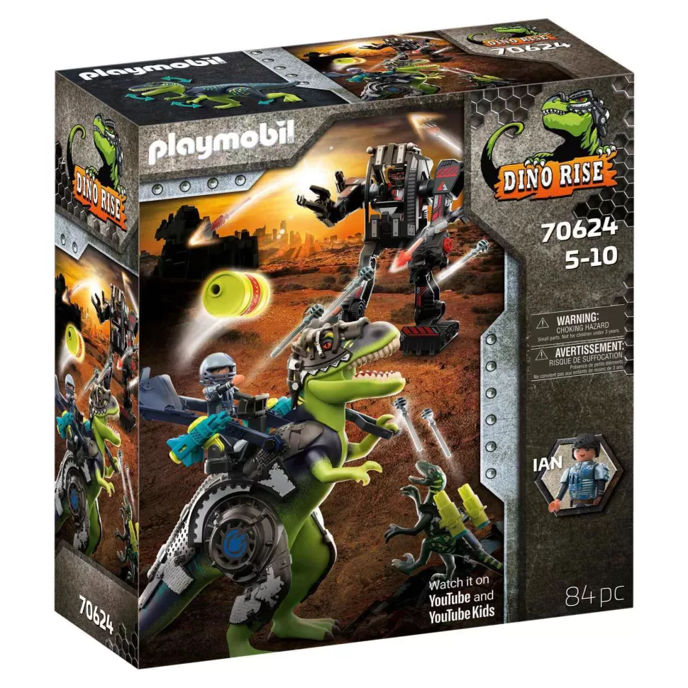 Playmobil Juegos De Construcción^ Dino Rise T-Rex Batalla De Los Gigantes 70624