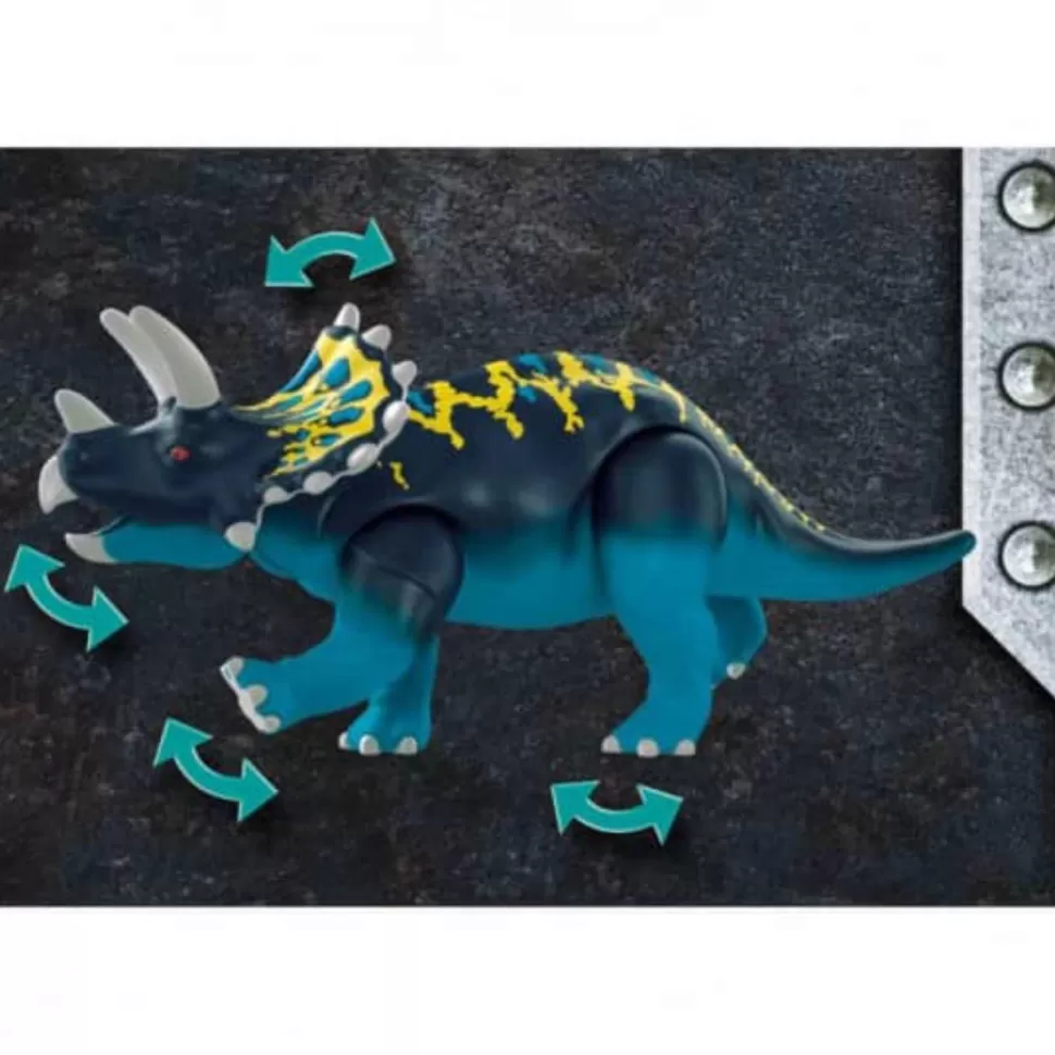 Playmobil Juegos De Construcción^ Dino Rise Triceraptos Disturbios Por Las Piedras Legendarias 70627