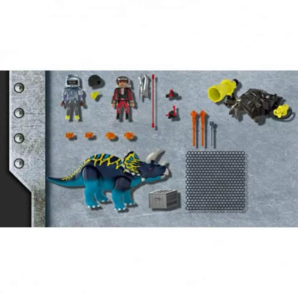 Playmobil Juegos De Construcción^ Dino Rise Triceraptos Disturbios Por Las Piedras Legendarias 70627
