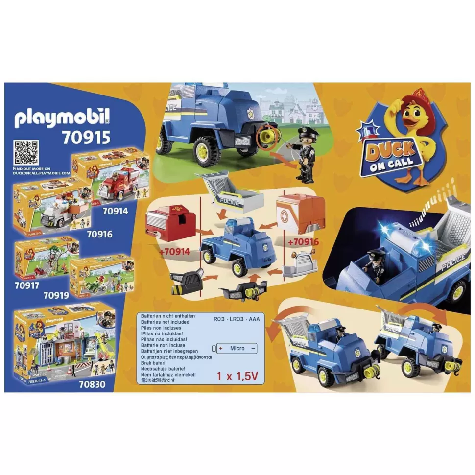 Playmobil Duck On Call Vehiculo De Emergencia De La Policia 70915* Juegos De Construcción