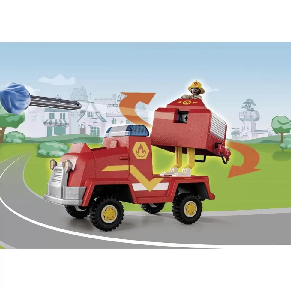 Playmobil Duck On Call Vehiculo De Emergencia De Los Bomberos 70914* Juegos De Construcción