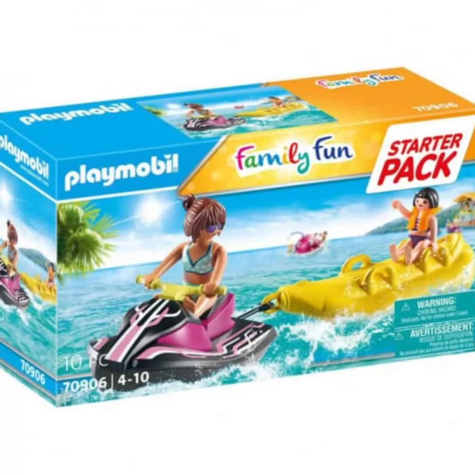 Playmobil Juegos De Construcción^ Family Fun Starter Pack Moto De Agua Con Bote Banana 70906