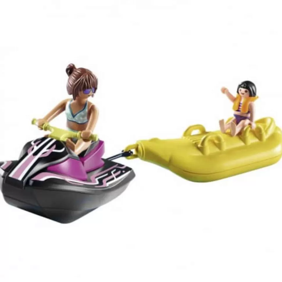 Playmobil Juegos De Construcción^ Family Fun Starter Pack Moto De Agua Con Bote Banana 70906