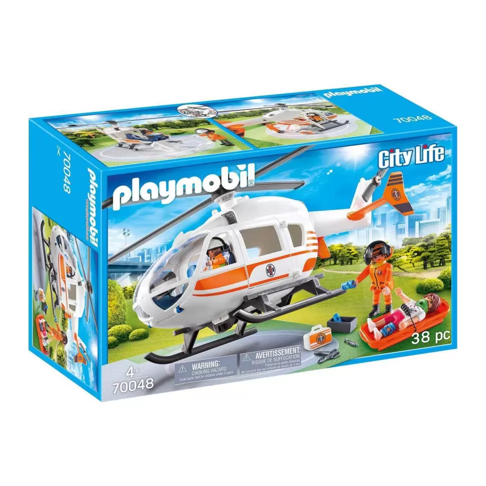 Playmobil Helicoptero De Rescate 70048* Juegos De Construcción