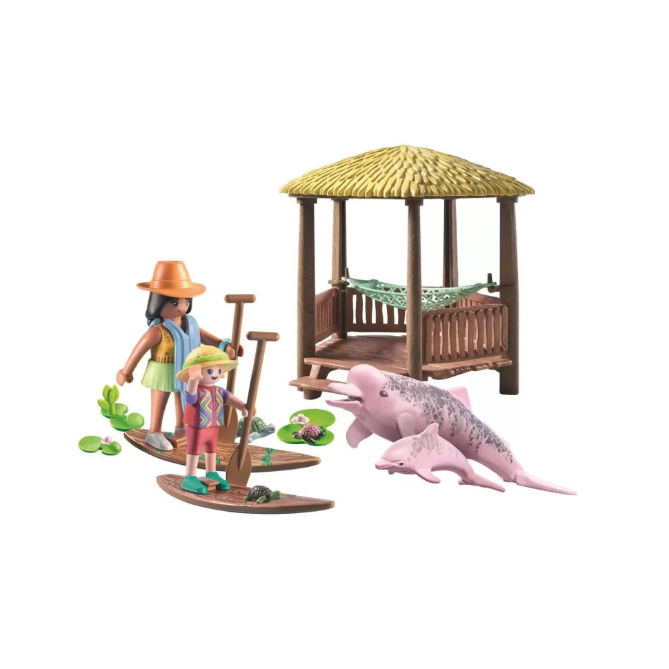 Playmobil Juegos De Construcción^ Wiltopia Tour De Remo Con Los Delfines De Rio 71143
