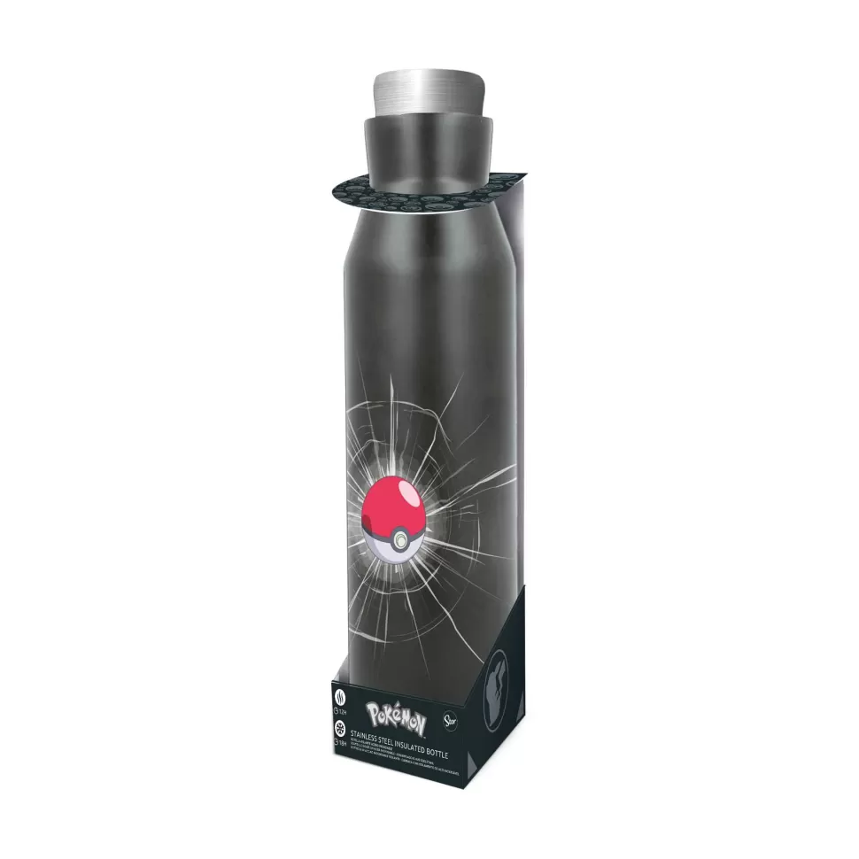 Pokemon Botella Termo Diabolo De Acero Inoxidable Pokeball 580 Ml* Vuelta Al Cole
