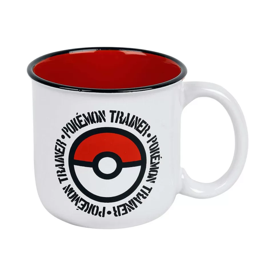 Pokemon Taza Ceramica De Desayuno Pokeball 400 Ml En Caja Regalo* Vuelta Al Cole