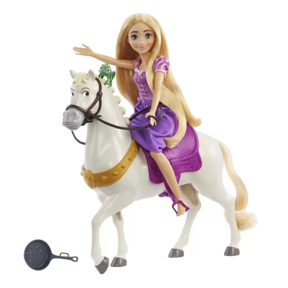 * Muñecas^ Princess Rapunzel Y Maximus Muneca Princesa Con Caballo De Juguete 3 Anos (Mattel Hlw23)