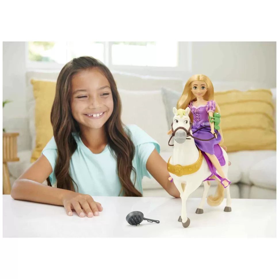 * Muñecas^ Princess Rapunzel Y Maximus Muneca Princesa Con Caballo De Juguete 3 Anos (Mattel Hlw23)