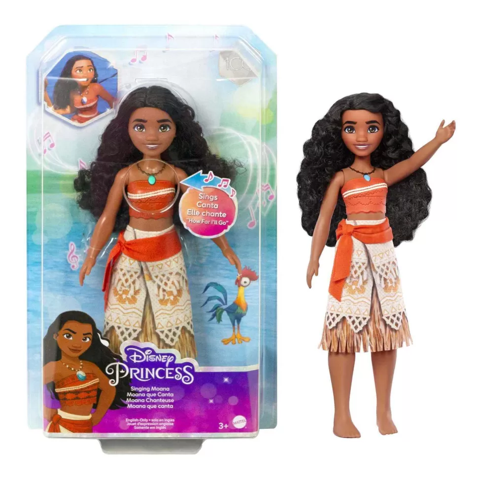 * Princess Vaiana Musical Muneca Que Canta Al Presionar Un Boton Juguete 3 Anos (Mattel Hmg17)* Muñecas
