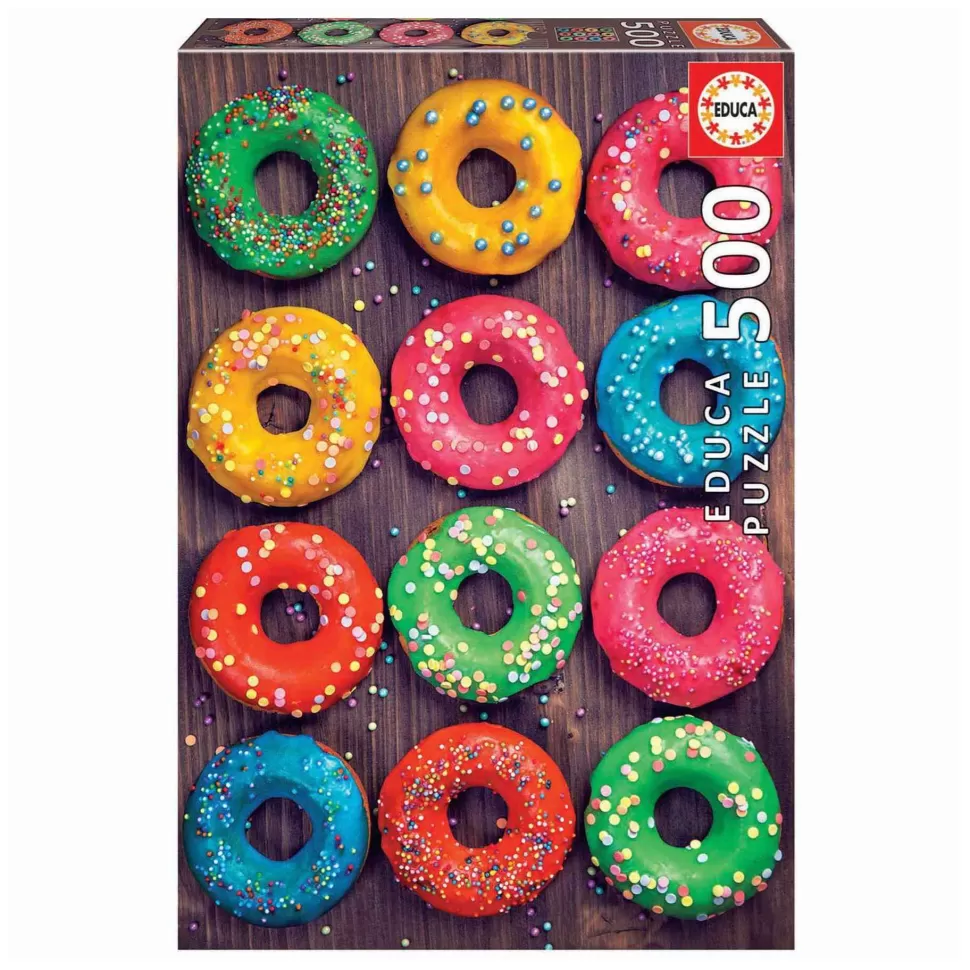 Educa Borras Puzzles Y Educativos^Puzzle 500 Piezas Donuts De Colores
