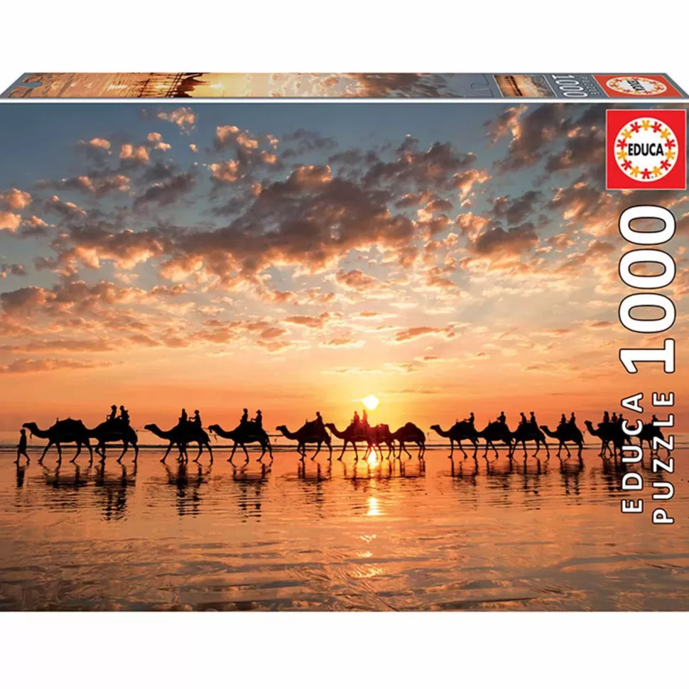 Educa Borras Puzzles Y Educativos^Puzzle Atardecer Dorado En Cable Beach Australia 1000 Piezas