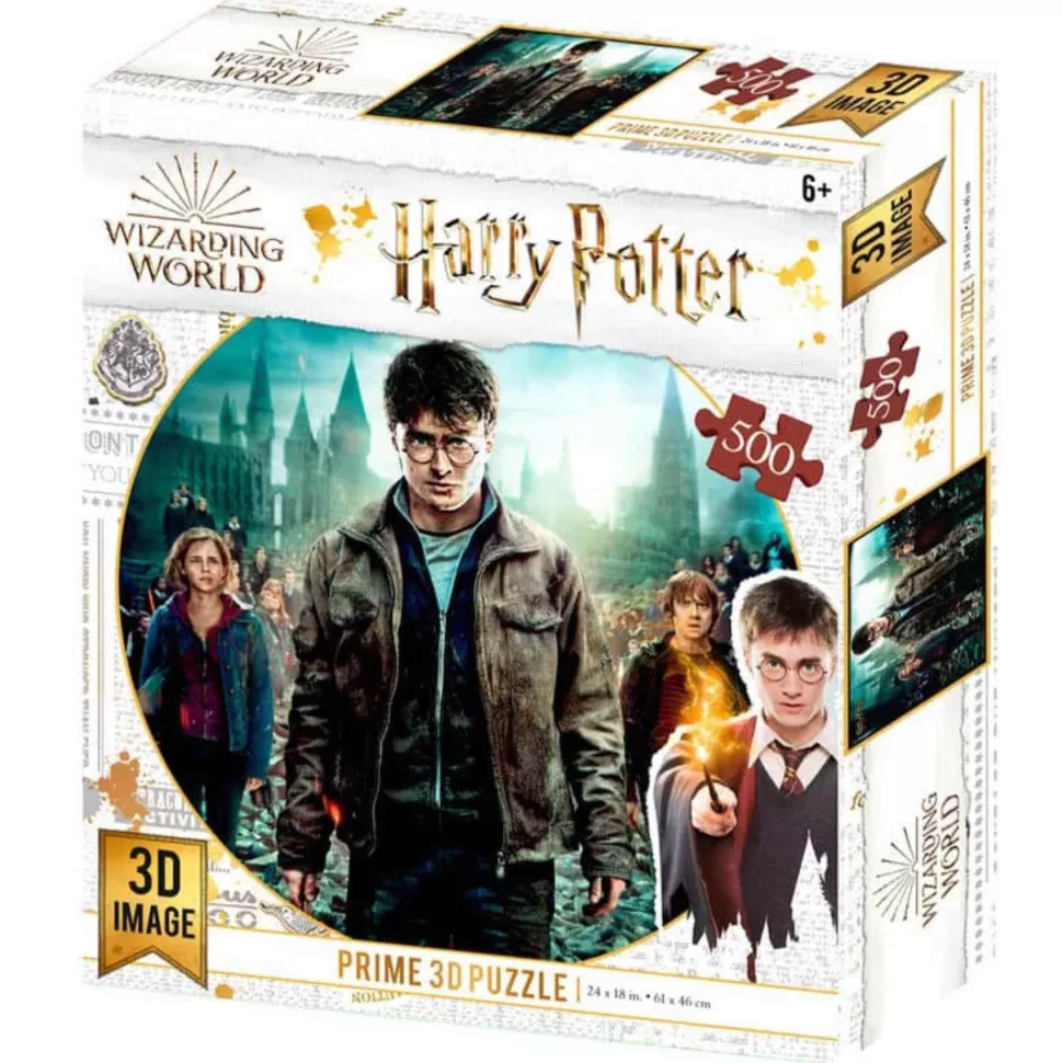Harry Potter Puzzles Y Educativos^Puzzle Lenticular 3D , Hermione Y Ron 500 Piezas