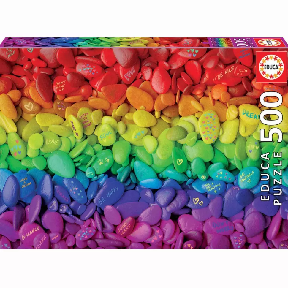 Educa Borras Puzzles Y Educativos^Puzzle Piedras De Colores 500 Piezas